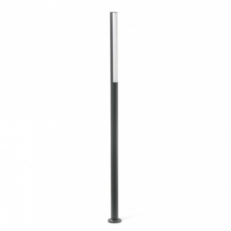 Lampadaire de jardin gris fonce beret