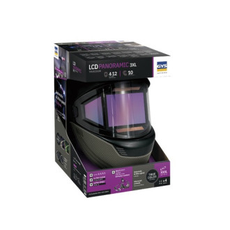 Masque de soudage lcd écran 3xl teinte réglable de 4 à 12 panoramic 3xl gys