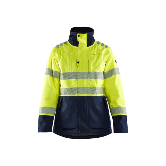 Veste hiver multinormes retardant flamme Jaune-Fluo/Marine Femme 49171534 - Taille au choix