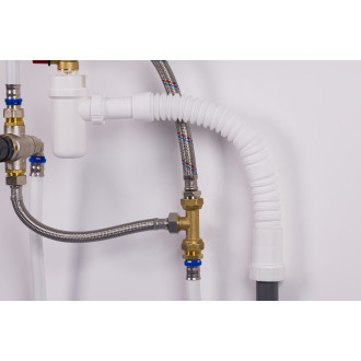 Flexible de vidange articulé extensible pour siphon groupe de sécurité chauffe-eau D32 NOYON & THIEBAULT