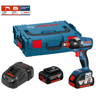 Coffret visseuse à chocs GDX 18 V-EC + 2 x 5,0 Ah + chargeur + L-Boxx 136 Bosch