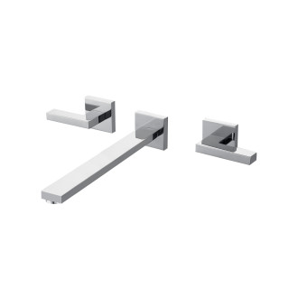 Mélangeur lavabo design encastré chromé