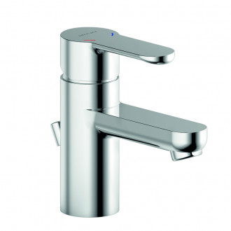 Mitigeur de lavabo laiton chrome serie genf avec vidage