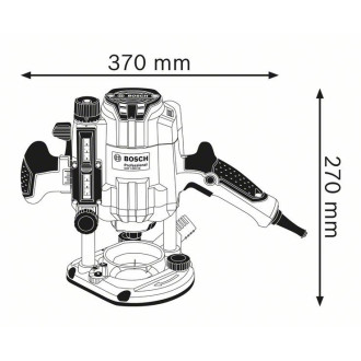 Défonceuse 1250w 230v diam 50mm avec coffret l boxx - gof 1250 ce
