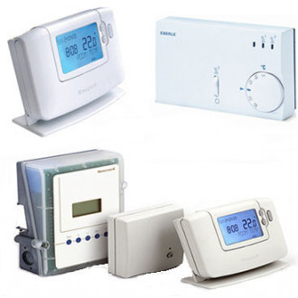 Régulation pour pompe à chaleur en relève - Thermostat émetteur 2ème zone program. Hebdo HONEYWELL