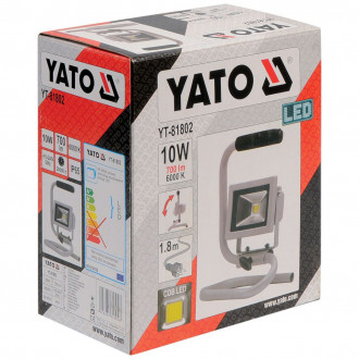 Yato projecteur led cob 10w argenté yt-81802