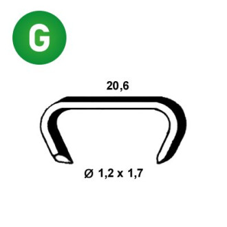 Agrafes HR-18 galva - Boite de 2500 pièces - 61HR181