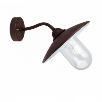 Aplique murale de jardin brun foncé wally 1 ampoule