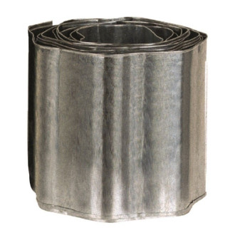 Bordure ondulée de pelouse en acier galvanisé lot de 4