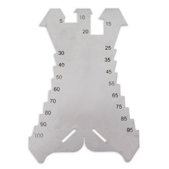 Tracette à zinc en inox Edma 036155