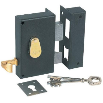 Serrure verticale à tirage pêne dormant demi-tour 6 gorges axe 45mm gauche thirard