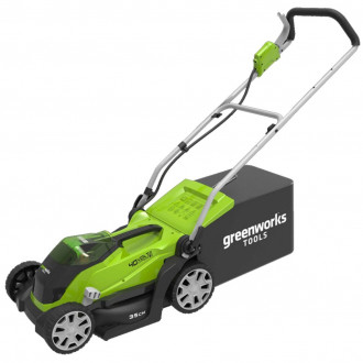 Greenworks tondeuse à gazon sans batterie 40 v g40lm35 2501907