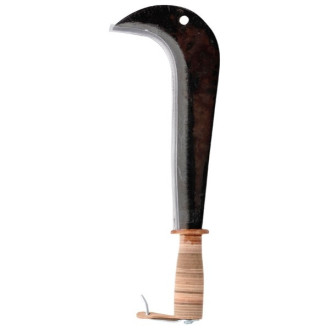 Leborgne - serpe italie 0,7kg manche bois avec revêtement cuir - 260280 leborgne