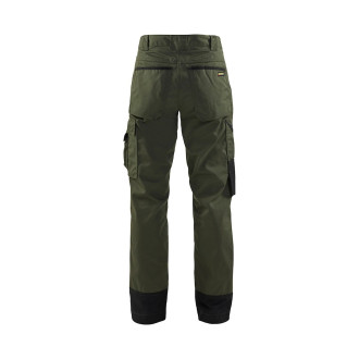 Pantalon paysagiste femme vert-armée/noir 71541835 - Taille au choix