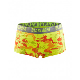 Boxers femme Jaune-Fluo/Gris-Clair - Pack x2 - 72051079 - Taille au choix