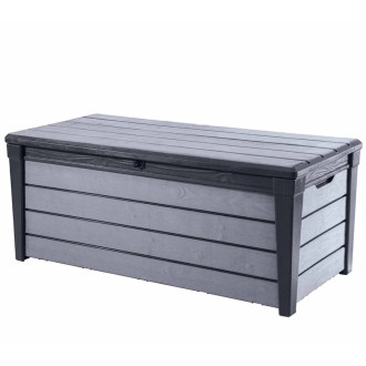 Boîte de rangement de jardin brushwood 455 l anthracite