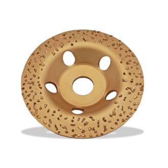 Disque abrasif au carbure de tungstène EDMA - bombé - Ø 125 mm - doré - grain moyen 24 - 928
