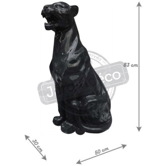 Panthère assise design en résine 83 cm