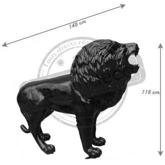 Lion design en résine 148 cm