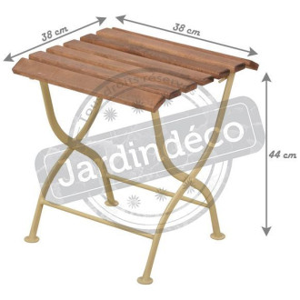 Desserte en bois et métal