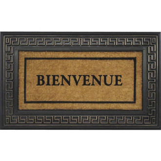 Paillasson coco et latex bienvenue