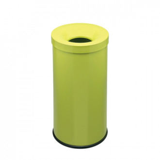Corbeille anti feu cocorito verte capacité 50 litres tête antifeu