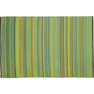 Tapis intérieur extérieur cancun citron et pomme verte 90 x 150 cm