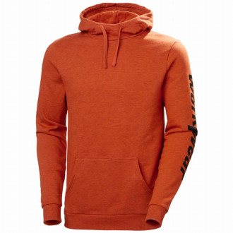 Sweat capuche - hellyhansen - logo hh orange chiné t.xxl 79264_290-2xl
