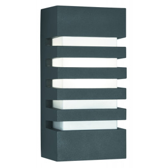 Applique outdoor & porch, en fonte d'aluminium anthracite et polycarbonate