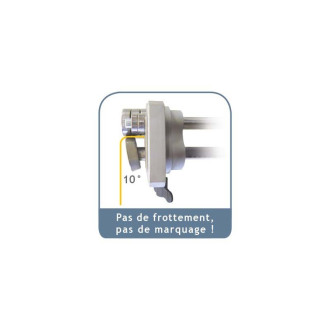 Plieuse à main simple colonne, 2 rouleaux de guidage - 200 mm