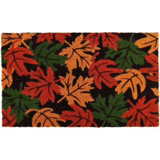 Paillasson en fibres de coco feuilles d'automne