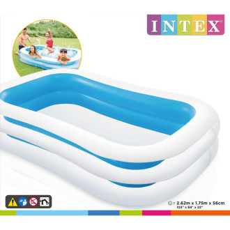 Piscine familiale swim center 262x175x56 cm