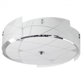 Plafonnier chromé megapolis 5 ampoules 20 cm