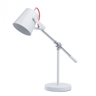 Lampe de table blanche megapolis 1 ampoule 63 cm