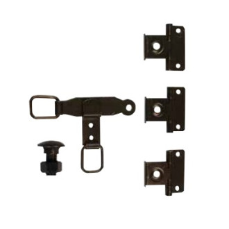 Sachet pour espagnolette plate TORBEL cataphorèse noire - 0612S14