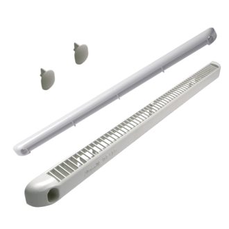 Kit double régulateur + déflecteur + cache vis + vis 22m³ nicoll - bois clair - 1khf122c