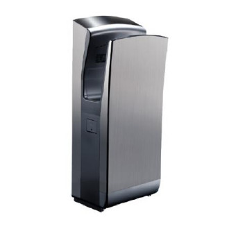 Sèche mains électrique sur pied en inox 1650w (accessibilité pmr)