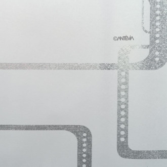 Papier peint adhésif - Modèle rectangle blanc