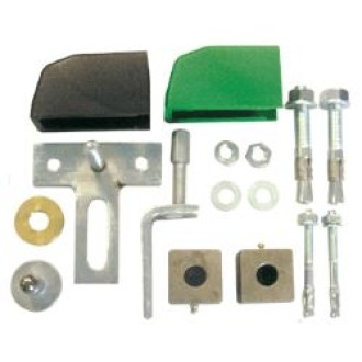Kit pivot de portail à cheviller ing fixations - section carré 25x25mm - a010800