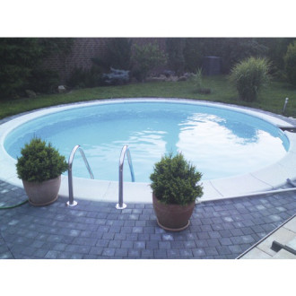 Piscine acier enterrée ronde 1.20 x 4.50 x 4.50m AQUALUX - 15.54m3 - WM164