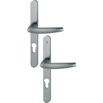 Ensemble de porte plaque étroite Atlanta HOPPE - aspect inox F9 - clé i - 1530/300LMSGL - entr.70 - ép.48/57 - 3303816