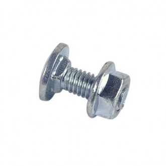 Boulon lennie tête ronde collet carré trcc - zingué blanc - ø8x65 - boite de 100 - btrcc0806502b