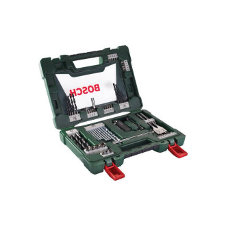 Coffret V-Line 68 pièces Bosch pour perçage et vissage avec cutter, tige magnétique et renvoi d’angle - 2607017191