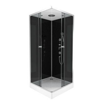Cabine de douche carrée 90x90x215cm - raven square Aurlane - CAB175