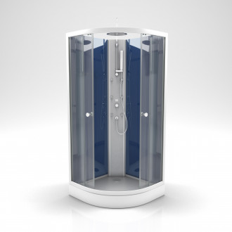 Cabine de douche 1/4 de cercle - 85x85x225cm - nighty Aurlane - CAB41B