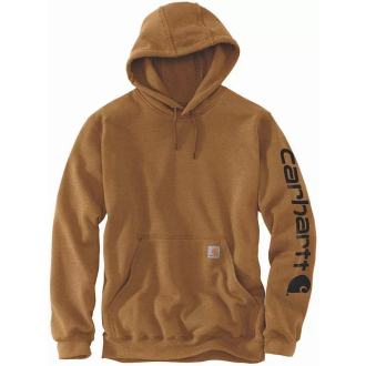Sweatshirt CARHARTT Sleeve Logo Hooded Marron T.S - K288-BRN-S