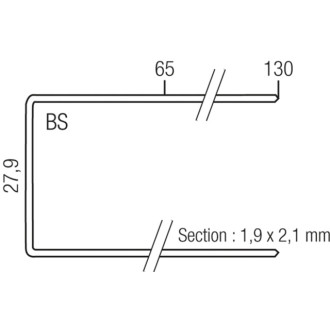 Agrafes bs29 senco galva ou inox