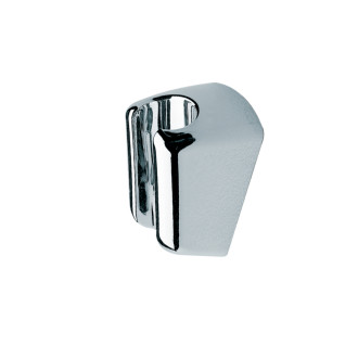 Support douchette chromé mural fixe