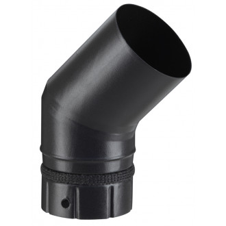 Coude 45° emaille noir dn80mm