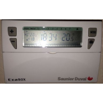 Thermostat programmation saunier duval exabox 7j filaire auto-alimenté